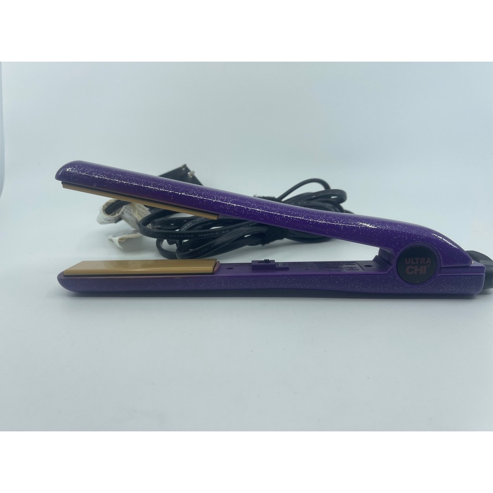 ULTRA CHI Purple‎ Glitter Flat Iron Hair Straightener Model GF6220 35W